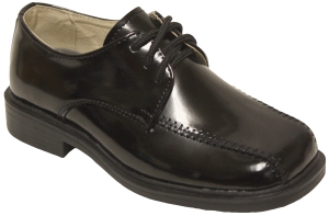 Leather Lace-Up Shoe w/ Bicycle Toe