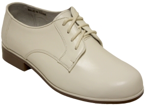 Plain Leather Lace-Up Shoes