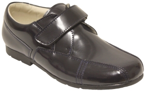 Velcro Strap Leather Shoe w/ Bicycle Toe