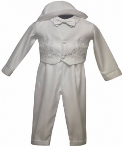 Boys Long Panty Suit w/ Two Cross Sets