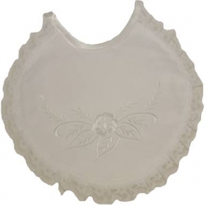 Girls Simple Cross Lace Bibs 0212186G-White