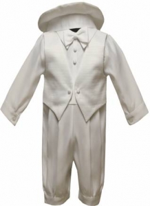 Boys Long Panty Christening Suit