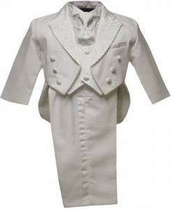 Boys Tuxedo w/ Tail and w/ Brocaded Vest and Tie