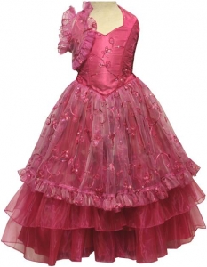 Flower Girl Dress-Fushia
