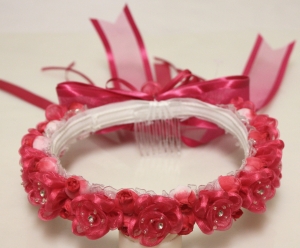 Girls Crowns - w/ Fushia Flower