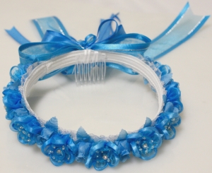 Girls Crowns w/ Turq Flowers