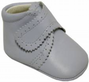 Boys infants crib shoes w/ velcro-B.Blue