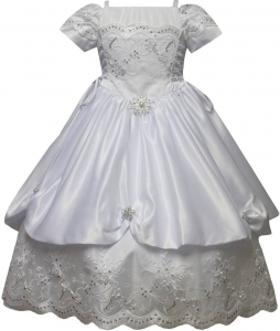 GIRLS COMMUNION DRESSES (0515491) WHITE