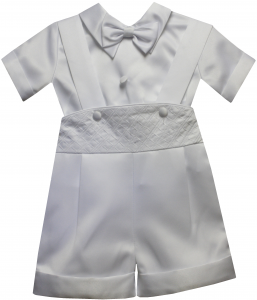 BOYS CHRISTENING SHORT PANTS JUMPER SUITS