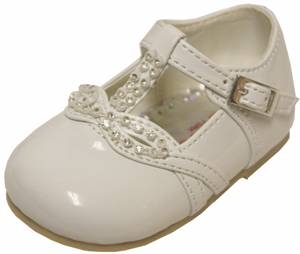 Girls Dressy Shoe-1011203 WhitePat