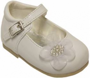 Girls Dressy Shoe-1011207 WhitePat