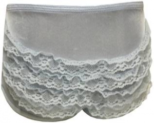 Accesories Nylon Panty w/ Lace 2102001-B. Blue