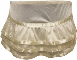 Nylon Panty w/ Ruffle Satin 2102002-Ivory