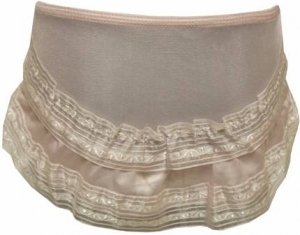 Accesories Nylon Panty w/ 2line Organz 2102004-Pinka Lace