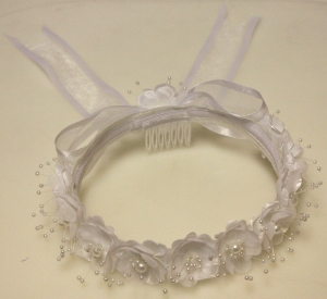 Girls Crowns w / White Flowers-H229