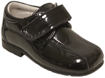 Leather Shoes w/ Velcro Strap & Moc Toe