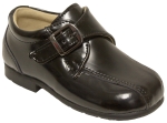 Leather Shoe w/ Split Toe & Velcro Belt Buckle