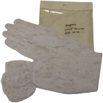 Girls White Gloves Fancy Design