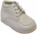 High Top Perforated Mug Toe w/ Lace-Up-White