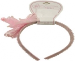 Head Band w/ One Rose Flower 0666001-Pink