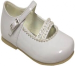 Girls Dressy Shoe-1011205 WhitePat