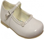 Girls Dressy Shoe-1011208 WhitePat