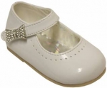 Girls Dressy Shoe-1011211 WhitePat