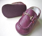 Moccasin Cow Leather w/ Chain-Purple