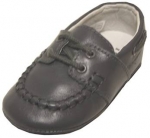 Mocassin Cow Leather w/ Lace-Pewter