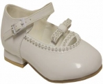 Dress Shoe w/ Double Rhinestone Strap & Belt Buckle